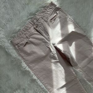 LOFT Modern Straight Pants Size 8 / 29 Pale Pink STRETCH Chino Jeans